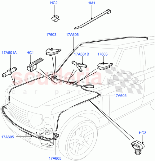 Part Diagram for Land Rover YYC000440