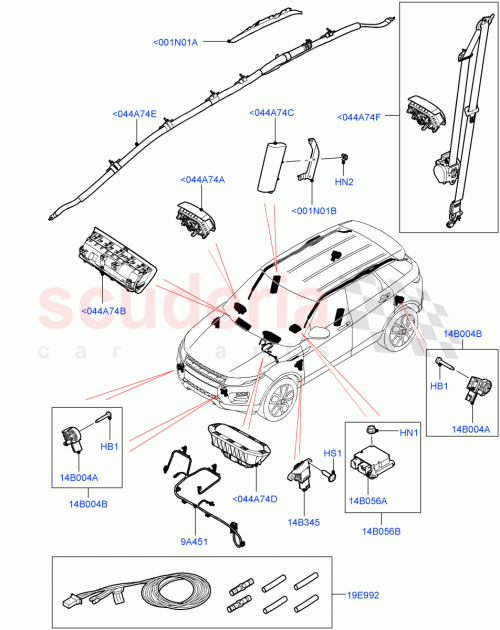 Part Diagram for Land Rover LR077205