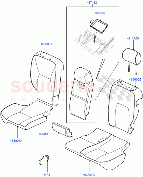 Part Diagram for Land Rover HMA501910SUN
