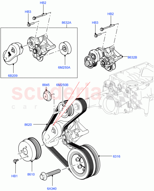 Part Diagram for Land Rover LR016837