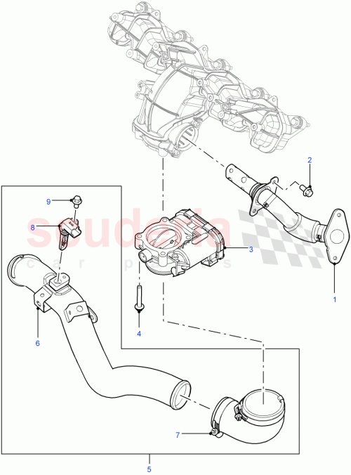 Part Diagram for Land Rover LR041167