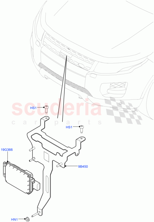 Part Diagram for Land Rover LR003808