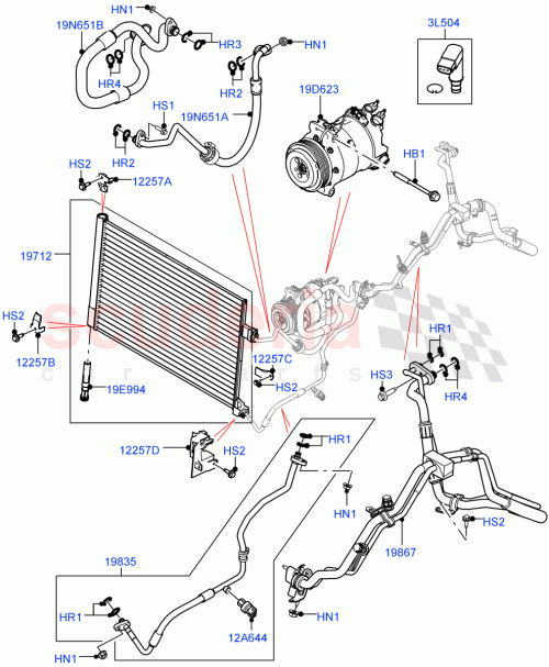 Part Diagram for Land Rover LR091466