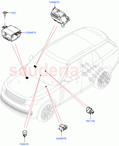 Part Diagram for Land Rover LR161611