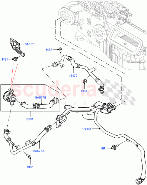 Part Diagram for Land Rover LR128299