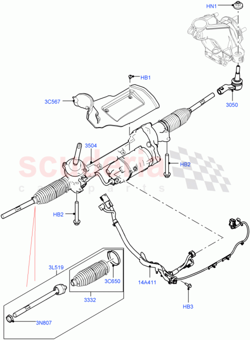 Part Diagram for Land Rover LR112921