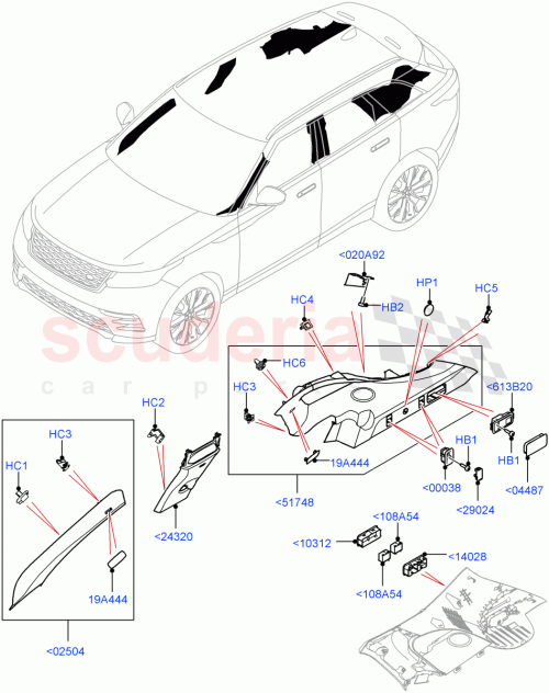 Part Diagram for Land Rover LR110755