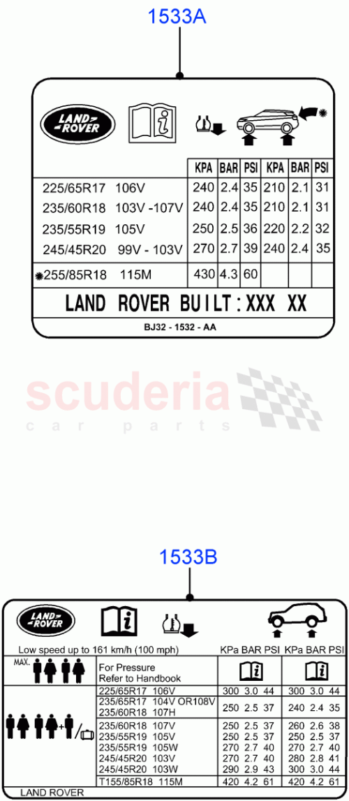 Part Diagram for Land Rover LR072116