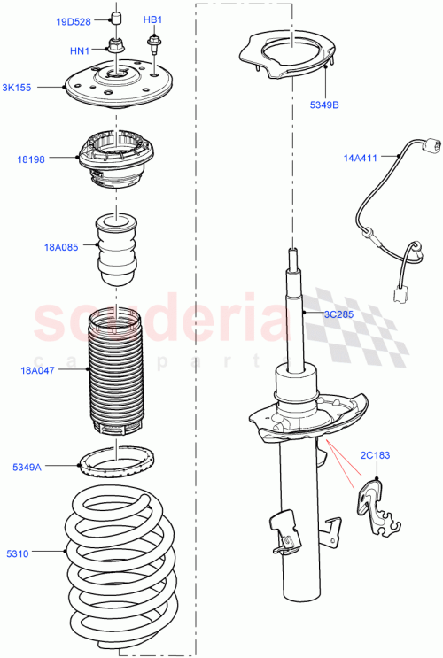 Part Diagram for Land Rover LR138850