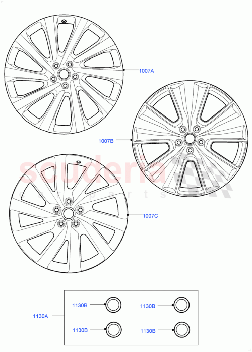 Part Diagram for Land Rover LR173025