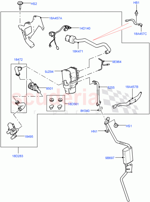 Part Diagram for Land Rover LR130793