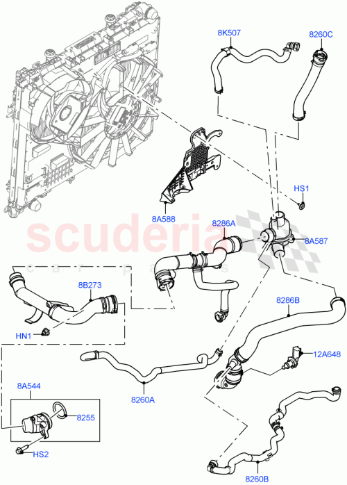 Part Diagram for Land Rover RYG500830