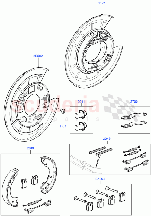 Part Diagram for Land Rover SXR500010