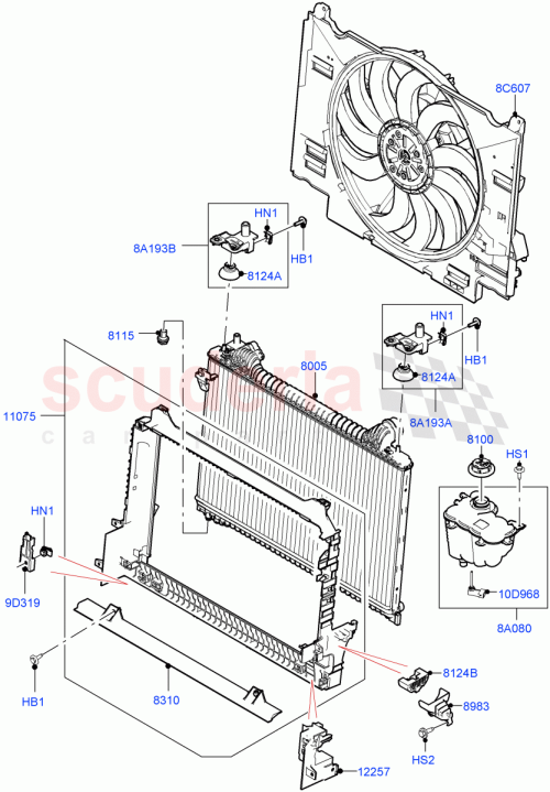 Part Diagram for Land Rover LR141174