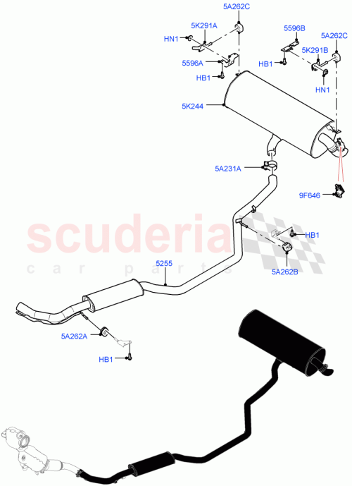 Part Diagram for Land Rover LR104929