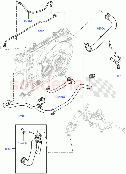 Part Diagram for Land Rover LR035629