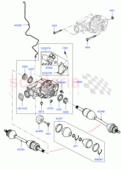 Part Diagram for Land Rover LR030848