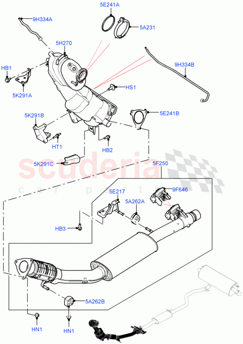 Part Diagram for Land Rover LR139755