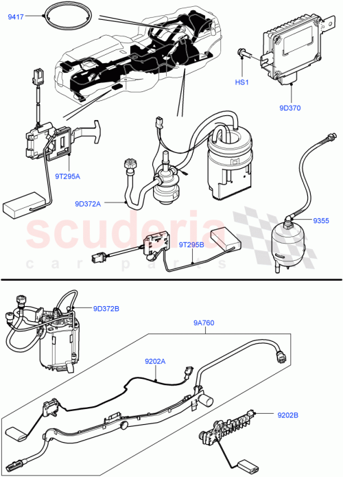 Part Diagram for Land Rover WGS500012
