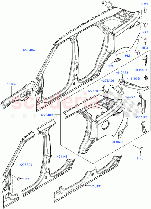 Part Diagram for Land Rover LR091950