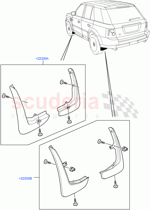 Part Diagram for Land Rover CAS500070PCL