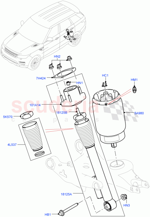 Part Diagram for Land Rover LR103601