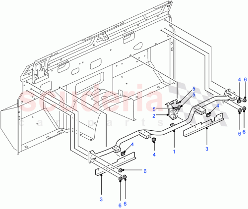Part Diagram for Land Rover AHU710570