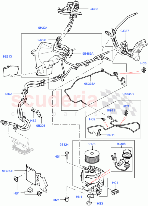 Part Diagram for Land Rover LR031389