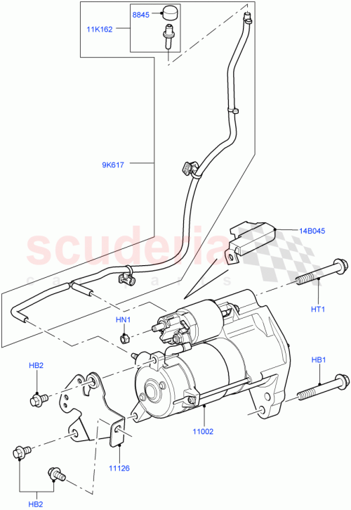Part Diagram for Land Rover LR051755