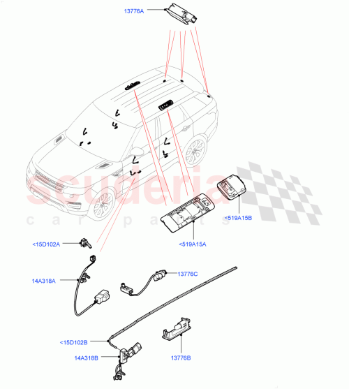 Part Diagram for Land Rover LR116249