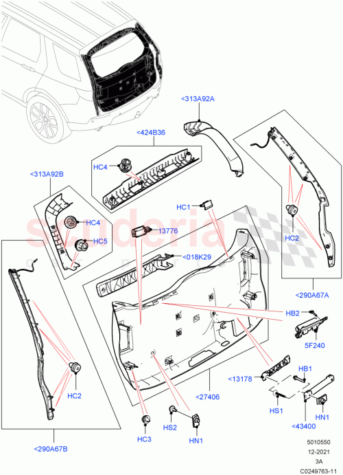 Part Diagram for Land Rover LR159588