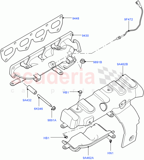 Part Diagram for Land Rover LR022333