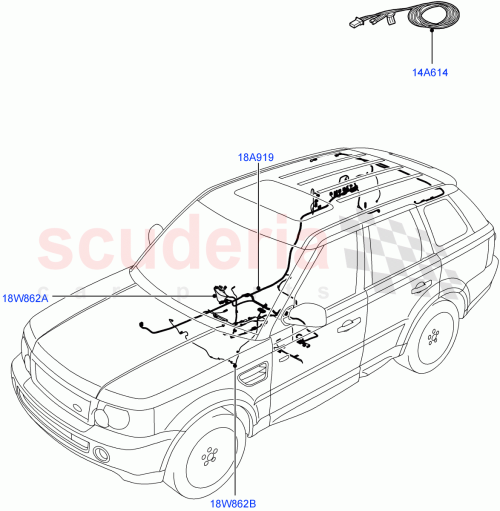 Part Diagram for Land Rover YMW506210