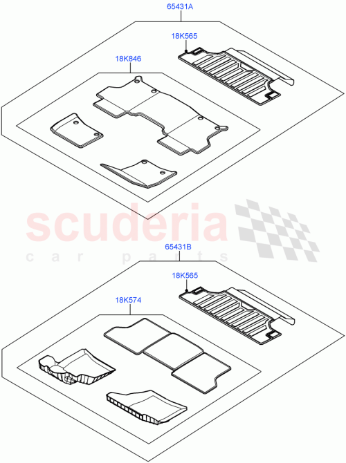 Part Diagram for Land Rover VPLE90INT02