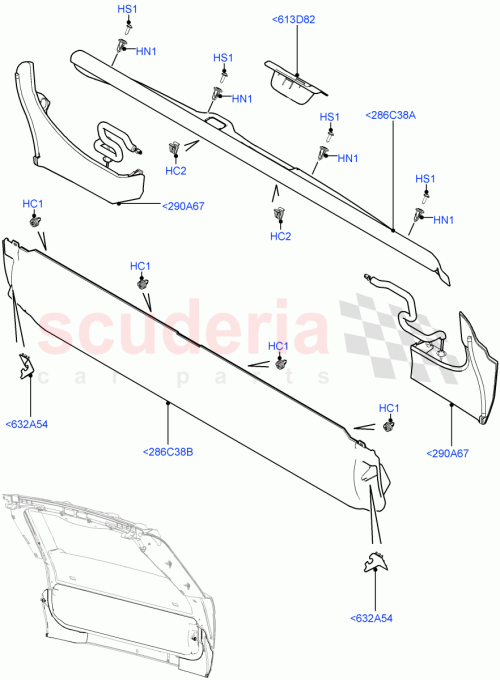 Part Diagram for Land Rover LR036831