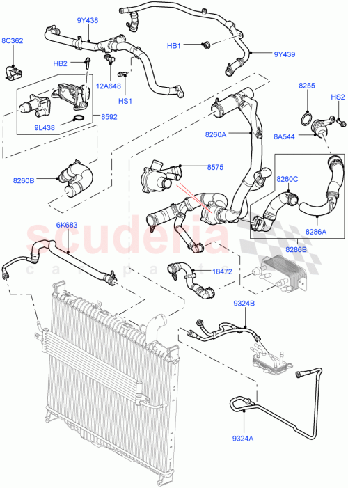 Part Diagram for Land Rover LR118802