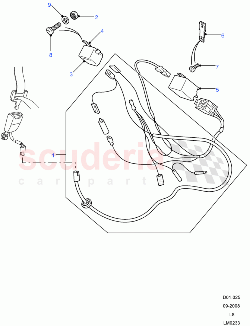 Part Diagram for Land Rover YMG109600