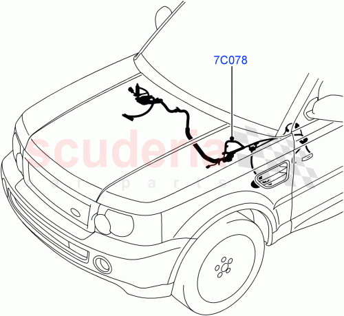 Part Diagram for Land Rover YMD506350