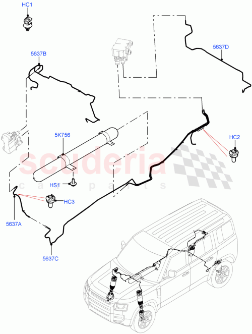 Part Diagram for Land Rover LR129145