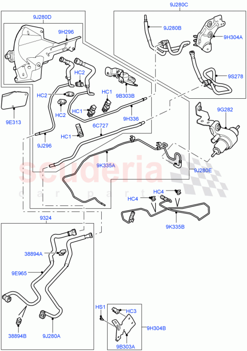 Part Diagram for Land Rover WJP501042