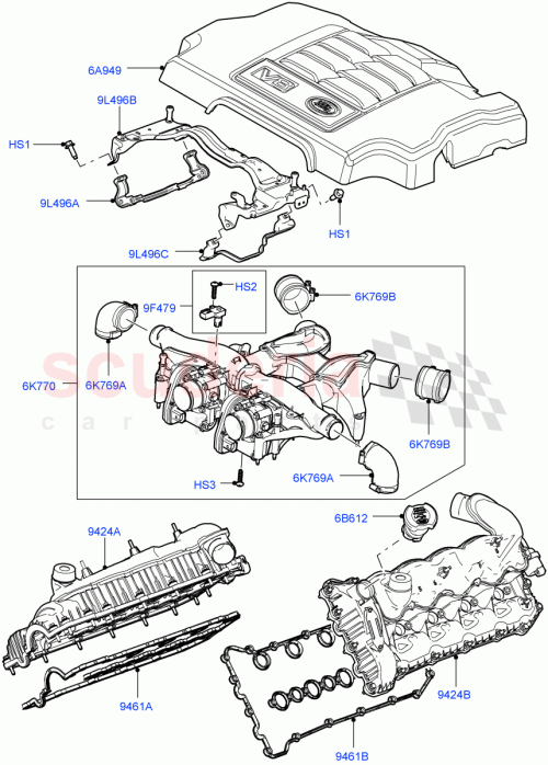 Part Diagram for Land Rover LR002480