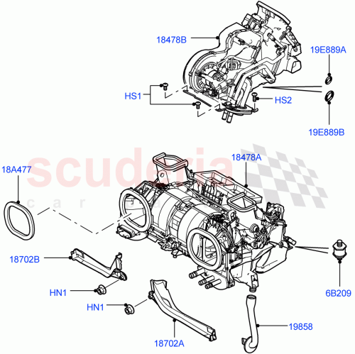 Part Diagram for Land Rover JEV500020