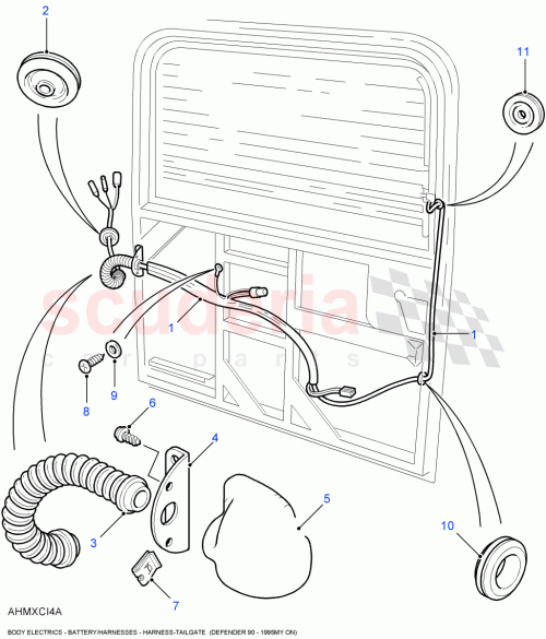 Part Diagram for Land Rover YQU000210