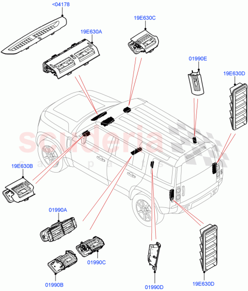 Part Diagram for Land Rover LR146046