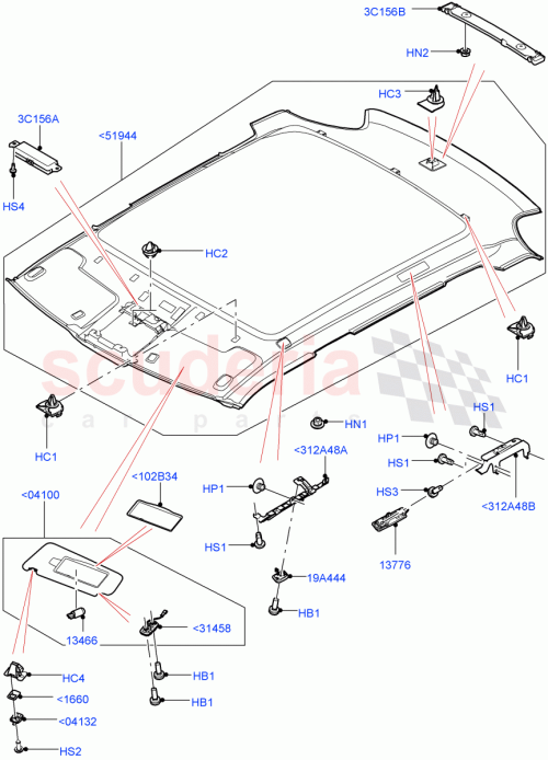 Part Diagram for Land Rover LR064883