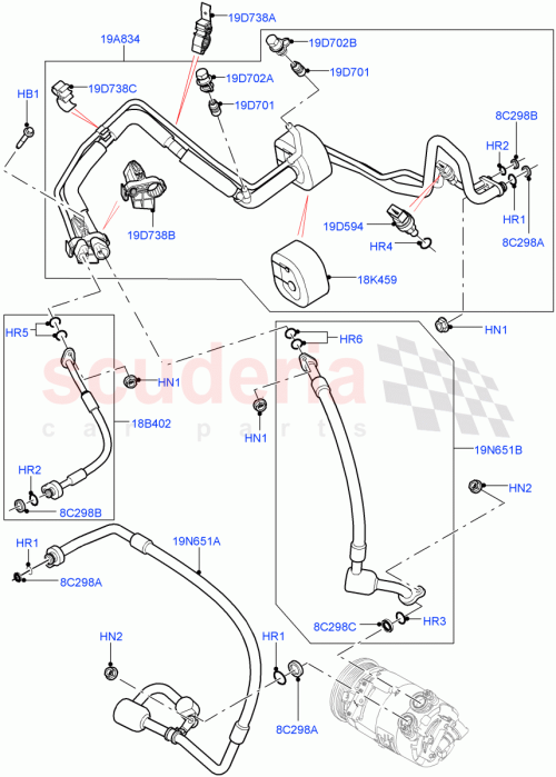 Part Diagram for Land Rover LR040134