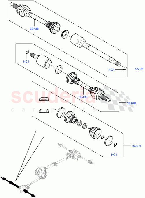 Part Diagram for Land Rover LR161122