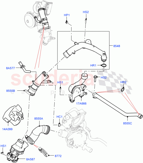 Part Diagram for Land Rover LR100354