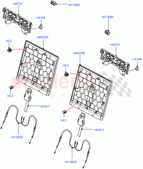 Part Diagram for Land Rover LR085511