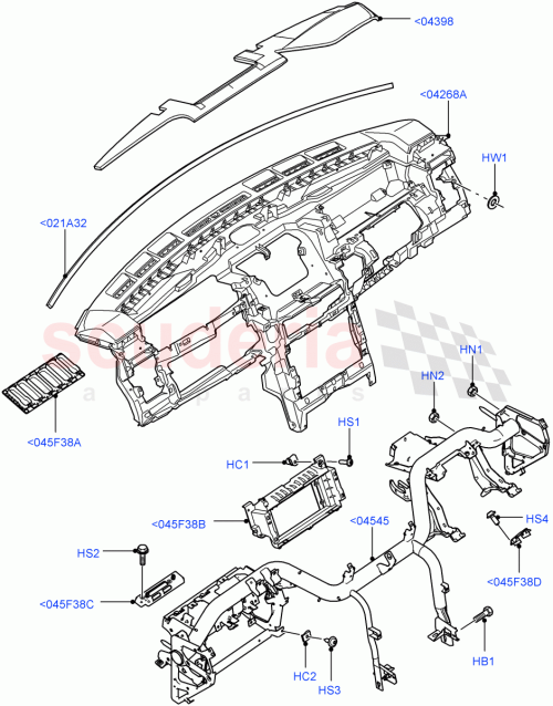 Part Diagram for Land Rover FYC500070